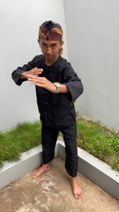 Setelan Baju pangsi dewasa / Baju silat / Baju traditional plus ikat kepala