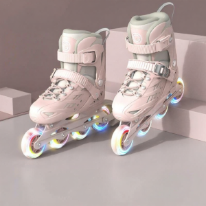 LIWAN | Childrens Beginner Adjustable Flashing Roller Skates