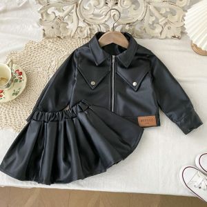 Spring Fashion Childrens Casual Princess Dress Girls Fleece-lined Skirt 5 Year Old Kids Clothing Autumn Outfit A-line Dress