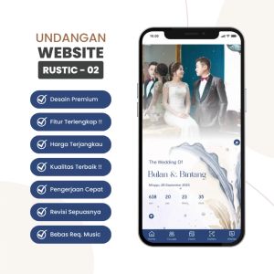 Undangan Web Premium Rustic: Undangan Digital Pernikahan