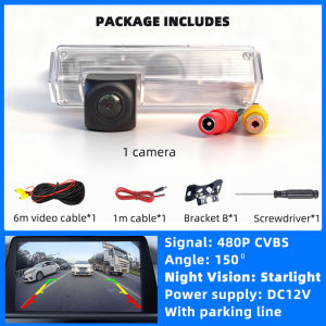 Rear View Backup Camera Reverse CVBS or AHD License Plate Light Parking Fits Mitsubishi Pajero Sport Grandis Space Challenger.