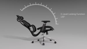 【Bảo hành 3 năm】Ghế văn phòng Ghế máy tính Ghế Ergonomic với Ottoman tựa đầu có thể điều chỉnh hỗ trợ thắt lưng có thể điều chỉnh tay vịn có thể điều chỉnh