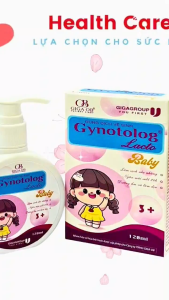 Gynotolog Lacto Baby dung dịch vệ sinh cho bé từ 3 tuổi trở lên Làm sạch nhẹ nhàng Ngăn mùi suốt 24h 120ml