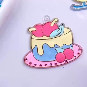 ของเล่น เด็กDIY ประดิษฐ์พวงกุญแจ ประดิษฐ์เครื่องประดับ ระบายสีเอง ระบายสีพวงกุญแจDIY ฝึกสมาธิ