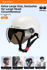 WANSLO | Certified Electric Motorcycle Helmet Large Size Winter Protection