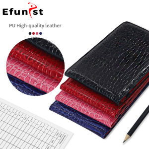 Golf Score Book PU Leather Durable Portable 4 Colors Score Notebook With Pencil And Score Card Golf Accessories Supplies