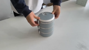 Rantang Bekal Susun 3 Tingkat Stainless Steel Anti Karat Tempat Makan Model Terbaru Lunch Box