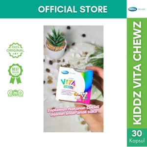 MEGA We Care Kiddz Vita Chewz Peach Berry Flavor 30 Tablet Multi vitamin Anak