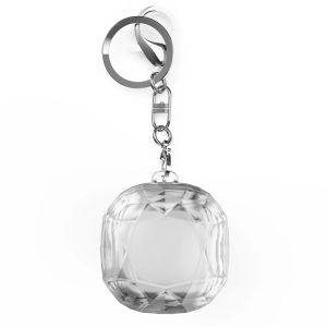 Hard PC Earbuds Protective Cover with Keychain For Samsung Galaxy Buds Live/2/Pro/2Pro/FE Earphone Shockproof Crystal Clear Case