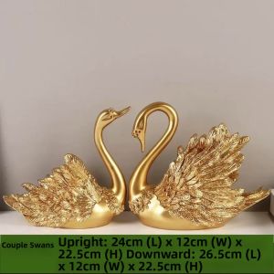 Large Modern Lover Swans Decoration Display Item Wedding Gift