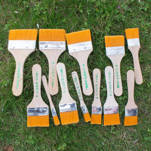 10pcs/set Memory Nylon Paint Brushes Set for Acrylic Oil Drawing Watercolor Wooden Painting Brush Tools Art Supplies