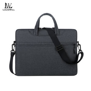LouisWill Business Bag 15.6 - inches Laptop Bag Fashion Shoulder Bag Portable Cross Body Bag Waterproof Messenger Bag Large Capacity Handbag Bag Lightweight Casual Bag Leisure Bag