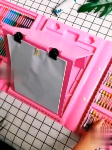 208pcs/150pcs Kids Art Set Drawing Marker Painting Color Pen Crayon Pastel Set