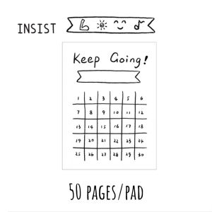 Habit Tracker Weekly Planner Paper Pad Mini Bujo Bullet Journal Productive Lifestyle Planning
