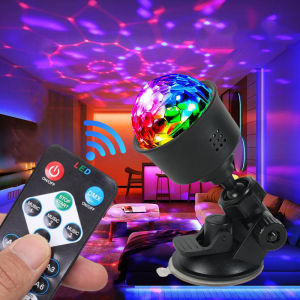 Car Interior LED Decorative Light RGB Strobe Flash Lamp USB Suction Cup Magic Stage Effect Party Kit Remote Control Accessories