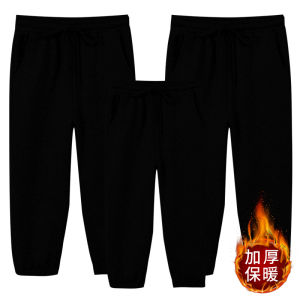 Christmas Themed Family Matching Fleece Lined Hoodies Red Autumn Winter Kids And Parents Outfits Three Generations Warm Clothes