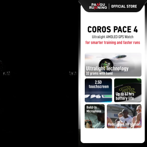 [New] COROS PACE 4 | Ultralight AMOLED GPS WATCH  | 2.5D AMOLED display | Upgraded Battery 19 days + 41 hrs GPS | Build-in Mic with Smart Training | Sync to Strava