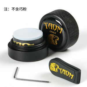 Taom/hr กล่องโลหะสนุ๊กเกอร์บิลเลียด สีช็อกโกแลต คลิปยึดแป้งอุปกรณ์เสริมสําหรับแฟนกีฬาฟิตเนส