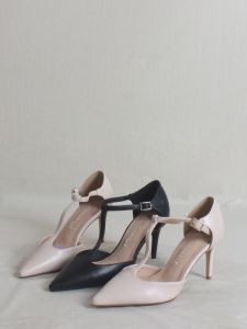 Fashionable High Heel Sandals for Women with T-Strap Detailing Ultra-Soft Bottom True Leather Upper Perfect for Banquets