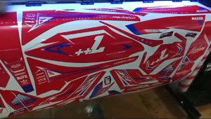 Decal Stiker CRF 150 L Merah Super glossy Supermoto Full Body Free Custom Dekal CRF 150 L Fullbody