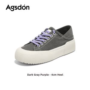 Agsdon | Thick Sole Slip-on Breathable Versatile Canvas Shoes