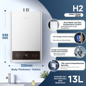 Midea | Dual Fuel Compatible Constant Temperature Home Gas Water Heater