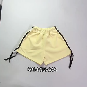 Cute & Sweet Ribbon Bow Children Kids Girls Causal Cotton Shorts