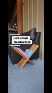 solid wood magazine rack premium wooden magazine holder handcrafted wood rack heavy duty wooden stand natural wood furniture real wood book holder durable wooden organizer thick wood magazine rack living room magazine rack sofa side book holder modern min