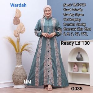 Gamis SM RK Bunga - Gamis Twill Premium Ld 100-120 | Gamis Twill Batik Pekalongan