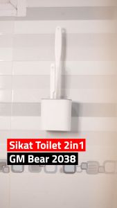 GM Bear Sikat WC (2 in 1) Kepala Datar 2038 - Toilet Brush 2in1