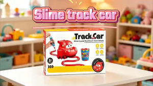 Tự làm Slime Thiết bị theo dõi xe điện tự động theo xe với keo dán xốp đồ chơi tương tác sáng tạo cho trẻ em