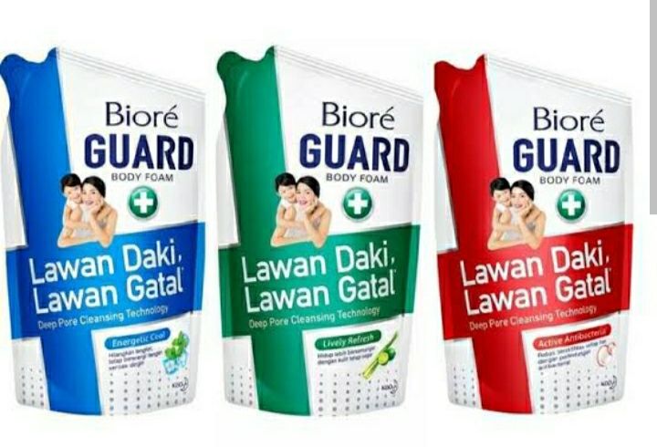 BIORE GUARD 400ml antibacterial body foam | Lazada Indonesia