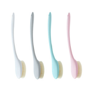 【New Arrival】 Bath Brush Long Handle Back Ball Brush with Hook Bathroom Body Brushes Powerful Exfoliating Brush Soft Bristle for Shower Household