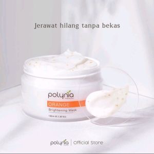 POLYNIA PREMIUM FACE MASK POMEGRANATE ORANGE BRIGHTENING DLL BPOM ORIGINAL
