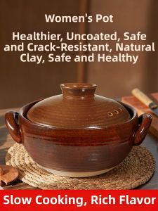 DROOLU | Vintage Gas Stove Compatible Clay Pot