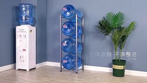 IUGA Mineral Water Dispenser Rack Stand Water Container Gallon Jug Organizer Rack Space Saver Organizer
