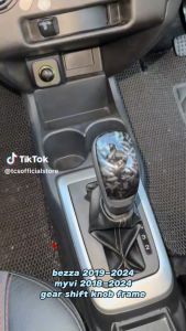 TCS Perodua bezza 2019-2024 FORGED CARBON gear shift knob frame garnish accessories