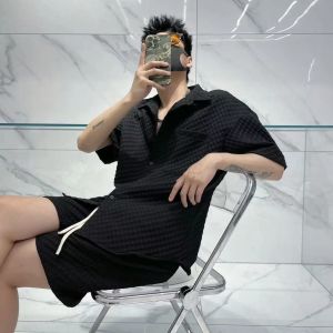 Summer 2025 Mens Short Sleeve Fashionable Casual Loose Shorts Set Quality Youth Style Tagkita Brand Shirt Material Other 100%