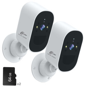 2PK XVIM 4MP 1080P Camera An Ninh Không Dây WiFi Chạy Bằng Pin Giám Sát Tại Nhà Với Tầm Nhìn Ban Đêm Màu Và Âm Thanh Hai Chiều