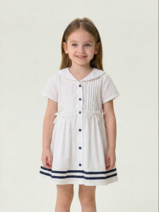 Marc&Janie | Energetic Nautical Style A-Line Dress for Girls