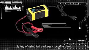 (COD)Charger Aki Intelligent Automatic Mobil Motor 12V 6A/2A Mobil Dan Motor Dengan LCD Indikator Smart Intelligent Chip Pulse Repair BY Smart Intelligent Automatic Standar Eropa Pengisi Baterai Asam Timbal Basah Kering(Dikirim Dari Jakarta)