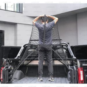 Truck Bed Cargo Net Organizer 4x4 - 7x7 - Light Load Suitable - 48"L x 48"W