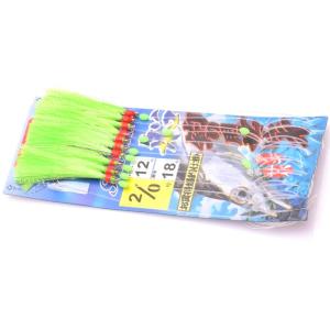 1 pack of 10 glow in the dark string hooks sharp sea fishing line hooks barbed hooks feather hooks and fish skin hooks