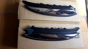 คิ้วบนไฟหน้าข้างซ้ายและข้างขวา ISUZU D-Max 2018-2019  (คิ้วชุบโครเมี่ยมขอบสีดำ) แท้ศูนย์ 100%