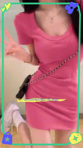 Petite Women Sweet Pink Summer Slim Fit Bodycon Dress woman WD04 dresses casual
