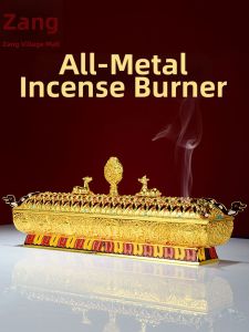 Modern Aesthetic Incense Burner Copper Lotus