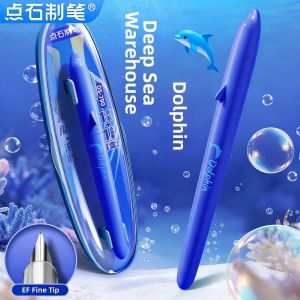 DIANSHI | Student Writing Practice Fine Tip Interchangeable Ink Cartridge Ergonomic Grip Pen