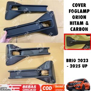 Cover Foglamp Brio 2023 2024 2025 Orion RS Satya Hitam Carbon .
