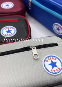 (1165) JUARASTATIONERY Tempat Pensil Kain Ocean Star 8009 / Tempat Pensil Resleting