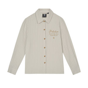 Womens Youthful Striped Preppy Shirt
